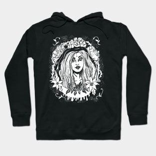 Moon Maiden Druidess Gothic Forest Witch Hoodie